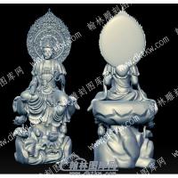 背光观音立体圆雕图（YDGY-005）