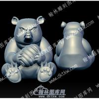卡通蜂蜜熊立体圆雕图（YDKT-008）