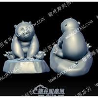 卡通熊大熊二立体圆雕图（YDKT-018）