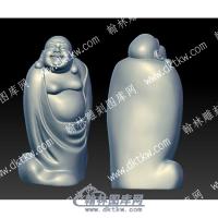 站弥勒佛立体圆雕图（YDRW-121）