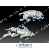 牧童水牛茶宠立体圆雕图（YDCC-029）