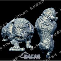 狗立体圆雕图（（YDDW-186））
