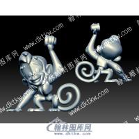 举杯猴子立体圆雕图（YDDW-134）