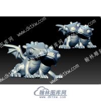 卡通龙立体圆雕图（YDDW-352）