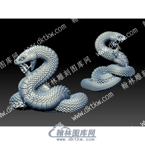 毒蛇立体圆雕图（YDDW-369）
