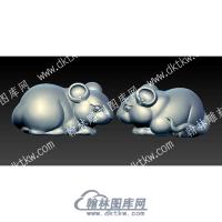 老鼠立体圆雕图（YDDW-307）