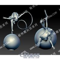舞蹈者立体圆雕图（YDRW-145)