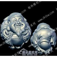 核雕算盘财神立体圆雕图（HDCS-002）