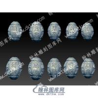 核雕百福立体圆雕图（HDQT-5）