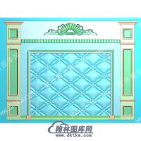 石材背景墙精雕图（SCBJQ-006）