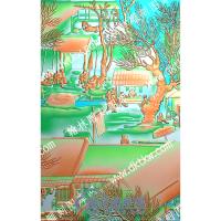 中式山水清明上河图精雕图（ZSSS-040）