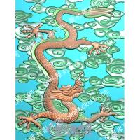 中式祥云龙精雕图（ZSLF-023）