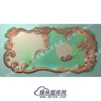 祥龙茶盘精雕图（HYCP-030）