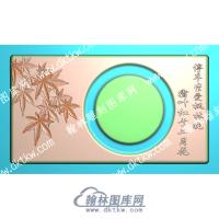 枫叶停车坐爱枫林晚霜叶红于二月花茶盘精雕图（HYCP-069）