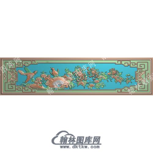 中式菊花鸟精雕图（ZSZW-570）