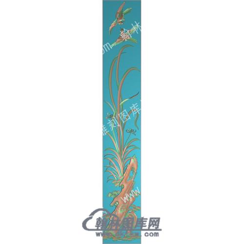 中式兰花精雕图（ZSZW-482）