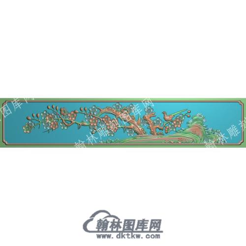 中式梅花精雕图（ZSZW-474）