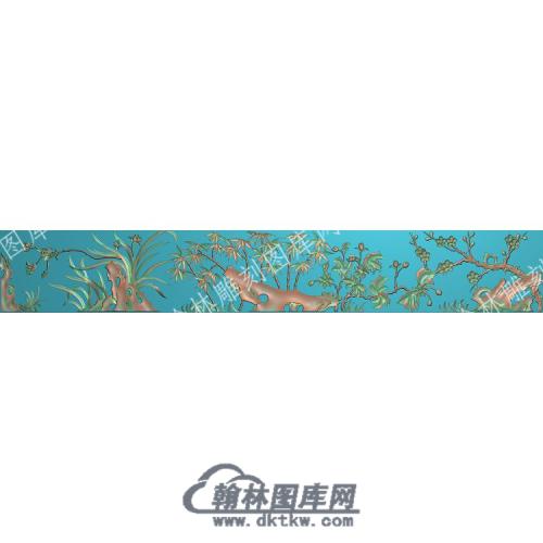 中式梅兰竹菊精雕图（ZSZW-454）