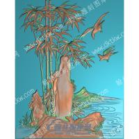 中式竹子鸟精雕图（ZSZW-450）