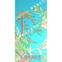 中式山松鹤精雕图（ZSZW-385）
