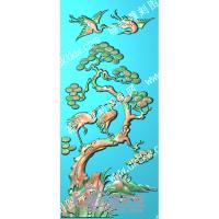 中式松鹤精雕图（ZSZW-415）