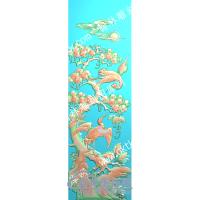 中式祥云松鹤精雕图（ZSZW-376）