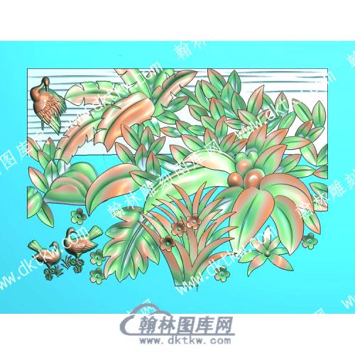 芭蕉精雕图（ZSZW-628）