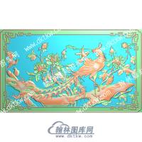 中式花鸟凤凰精雕图（ZSZW-690）