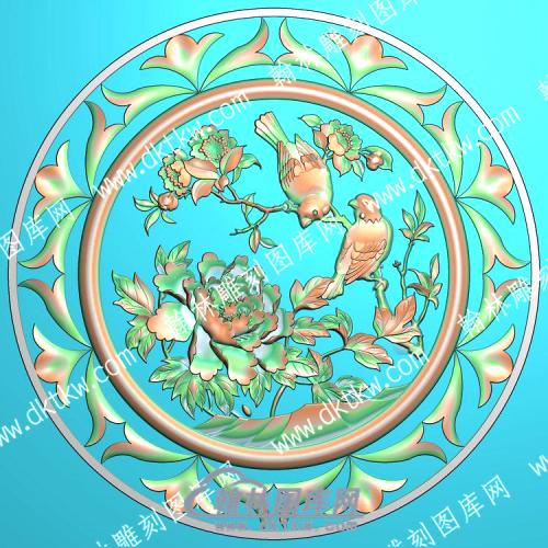 中式花鸟精雕图（ZSDW-528）
