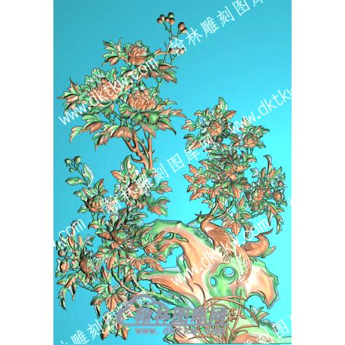中式花鸟精雕图（ZSDW-530）