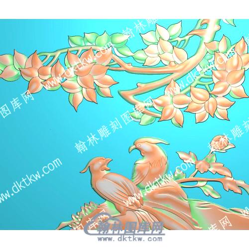 中式花鸟精雕图（ZSDW-538）