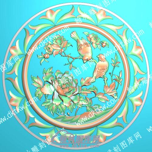 中式花鸟精雕图（ZSDW-542）