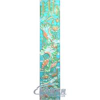 中式荷叶荷花精雕图（ZSZW-142）