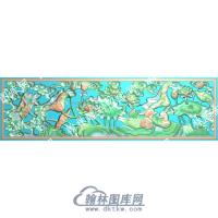 中式荷叶莲花鸳鸯莲蓬祥云精雕图（ZSZW-195）