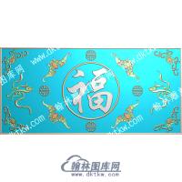 四蝙蝠福如意精雕图（ZSDW-389）