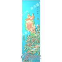 中式春色满园牡丹花鸟精雕图（ZSZW-291）