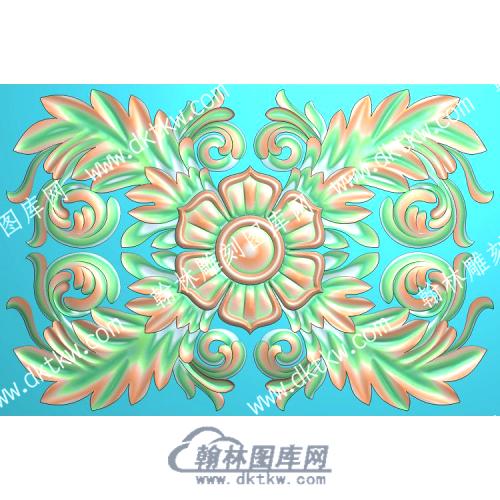 欧式方形洋花精雕图（OSYH-573）