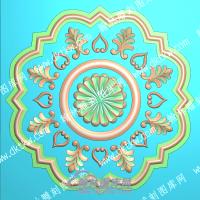 欧式方形洋花精雕图（OSYH-583）