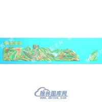 大展雄图长城山山水建筑精雕图（ZSSS-109）
