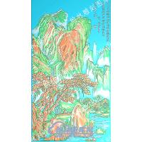 山松树房屋山水建筑精雕图（ZSSS-066）