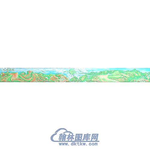 万里长城大雁山水建筑精雕图（ZSSS-110）