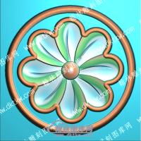 欧式圆形洋花精雕图（OSYH-816）