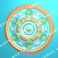 欧式圆形洋花精雕图（OSYH-822）