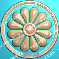 欧式圆形洋花精雕图（OSYH-852）