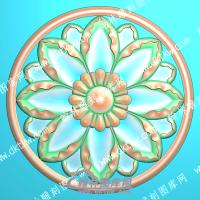 欧式圆形洋花精雕图（OSYH-855）