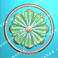 欧式圆形洋花精雕图（OSYH-859）