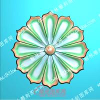 欧式圆形洋花精雕图（OSYH-877）