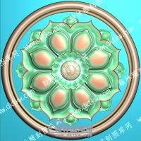 欧式圆形洋花精雕图（OSYH-878）