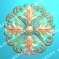 欧式圆形洋花精雕图（OSYH-904）