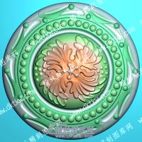 欧式圆形洋花精雕图（OSYH-905）